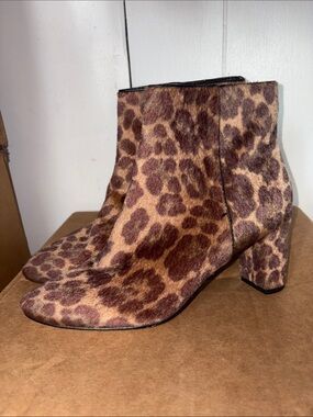 Nine West Block Heel Ankle Boots - Brown size 8M